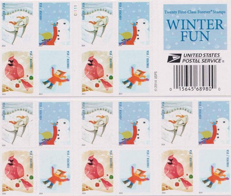 Discount USPS Winter Fun Stamp