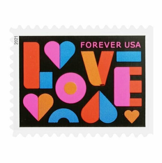 USPS 2021 Love Forever stamps