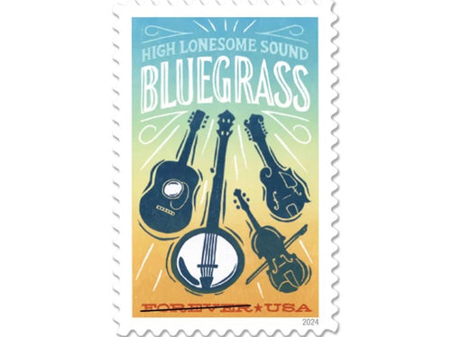 Bluegrass Music 2024 Forever Stamps — High Lonesome Sound, First-Class Postage