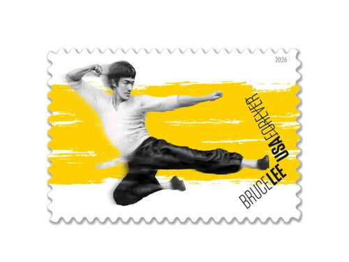 Bruce Lee 2026 Forever Stamps — Martial Arts Legend, First-Class Postage