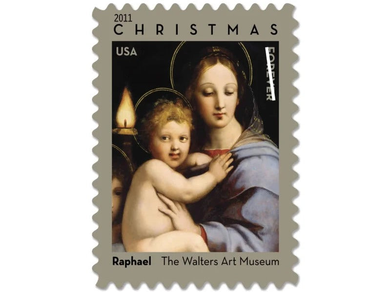 Christmas Madonna and Child 2011 Forever Stamps — Raphael Tondo, Booklet of 20
