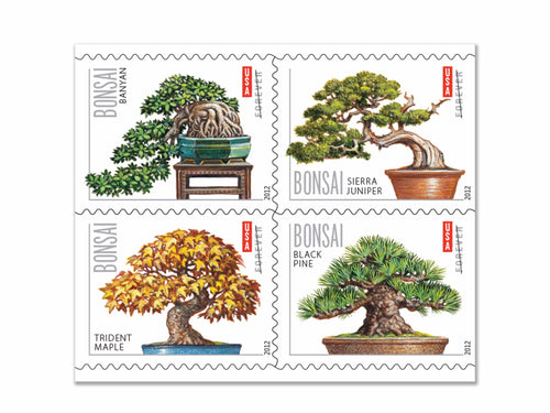 Bonsai Trees 2012 Forever Stamps — Cultural Heritage Collection