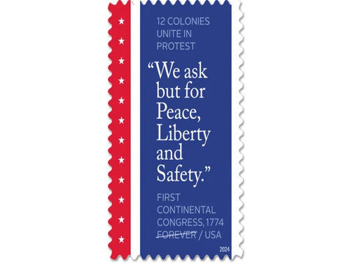 First Continental Congress 2024 Forever Stamps — 250th Anniversary Commemorative
