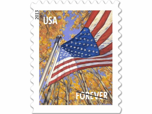 Four Seasons U.S. Flag 2013 Forever Stamps — Coil Format, First-Class Postage
