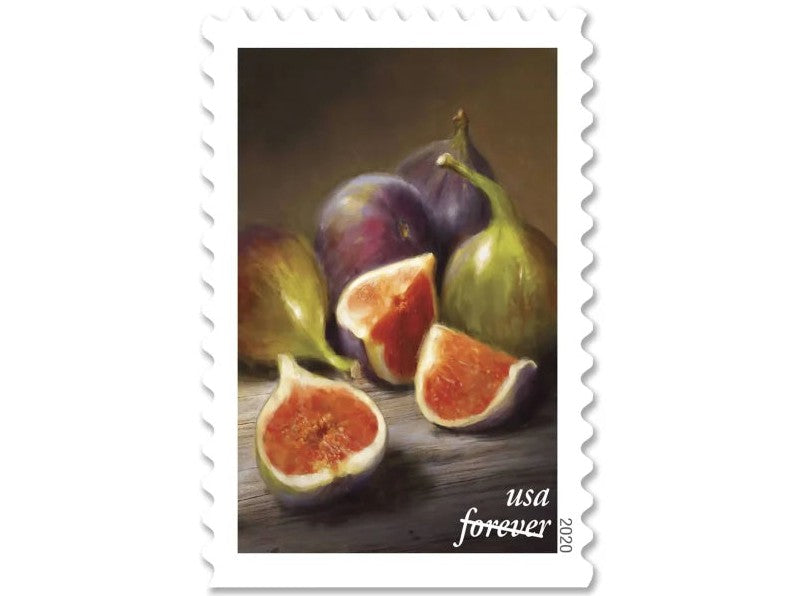Fruits & Vegetables 2020 Forever Stamps — Robert Papp Still Lifes, Booklet of 20