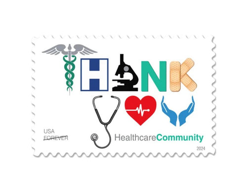 Thank You, Healthcare Community 2024 Forever Stamps — Appreciation Issue, First-Class Postage