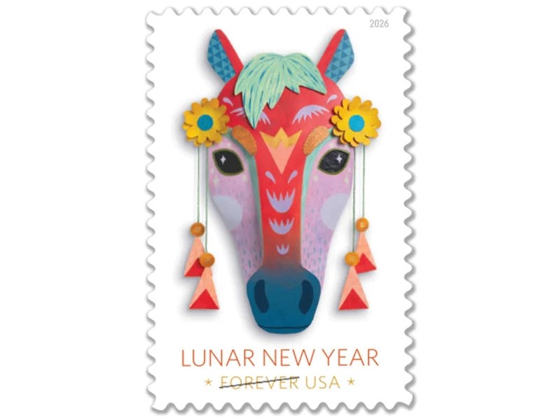 Lunar New Year 2026 Forever Stamps — Year of the Horse, First-Class Postage