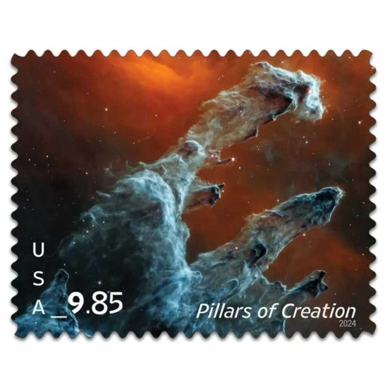 Pillars of Creation 2024 $9.85 Stamps — Deep Space, Priority Mail Rate (Not a Forever Stamp)