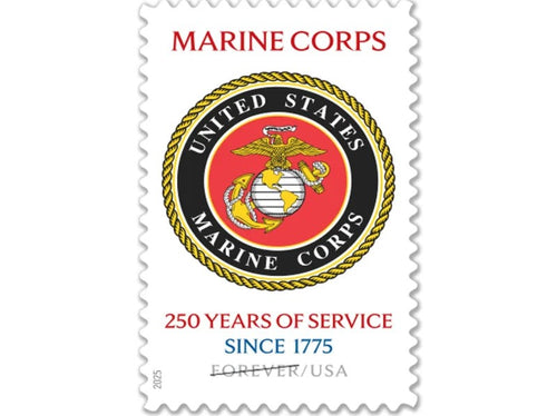 U.S. Marine Corps 250 Years 2025 Forever Stamps — Honor & Service, First-Class Postage