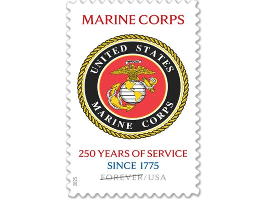 U.S. Marine Corps 250 Years 2025 Forever Stamps — Honor & Service, First-Class Postage