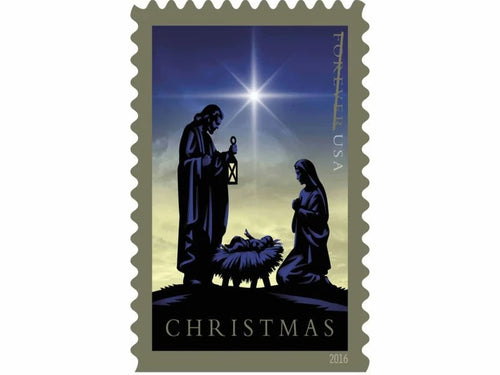 Nativity 2016 Forever Stamps — Traditional Christmas Scene, First-Class Postage