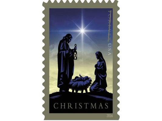 Nativity 2016 Forever Stamps — Traditional Christmas Scene, First-Class Postage