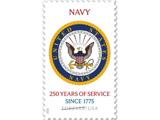 U.S. Navy 250 Years 2025 Forever Stamps — Honor & Service, First-Class Postage