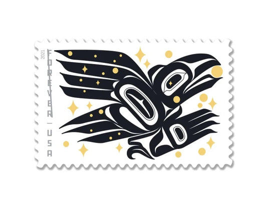 Raven Story 2021 Forever Stamps — Tlingit Cultural Heritage, First-Class Postage
