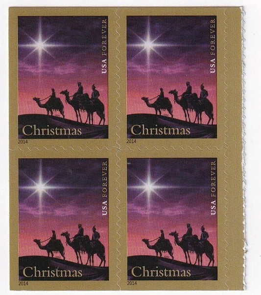 Christmas Magi 2014 Forever Stamps — Holiday Celebrations Series