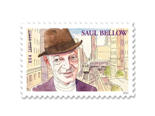 Saul Bellow 2024 Three-Ounce Stamps — Literary Arts Series (Not a Forever Stamp)