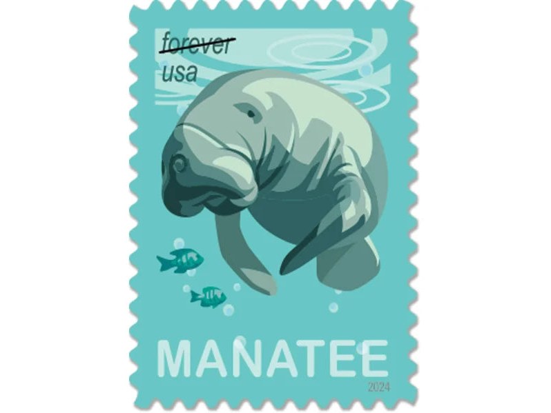 Save Manatees 2024 Forever Stamps — Nature Series Booklet, First-Class Postage