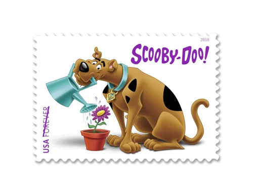 Scooby-Doo 2018 Forever Stamps — Classic Cartoon Issue, Pane of 12