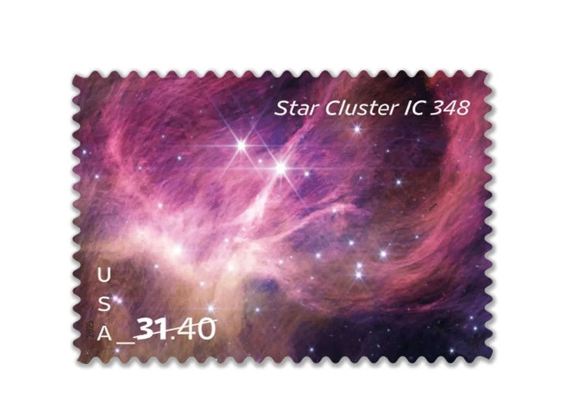 2025 Star Cluster IC 348 $31.40 Stamps — Astronomy Collection, Priority Mail Express (Not a Forever Stamp)