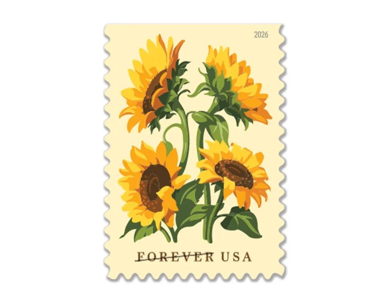 2026 Sunflowers Forever Stamps — Floral Collection, First-Class Postage