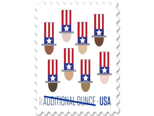 Uncle Sam's Hat 2017 Additional Ounce Stamps — Patriotic Issue (Not a Forever Stamp)