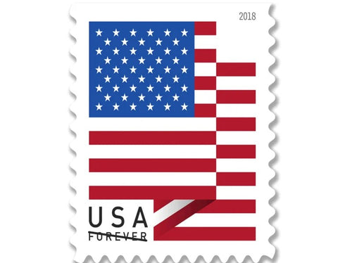 2018 U.S. Flag Forever Stamps — Two-Fold Design, First-Class Postage