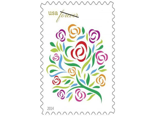 Where Dreams Blossom 2014 Forever Stamps — Wedding Bouquet Design